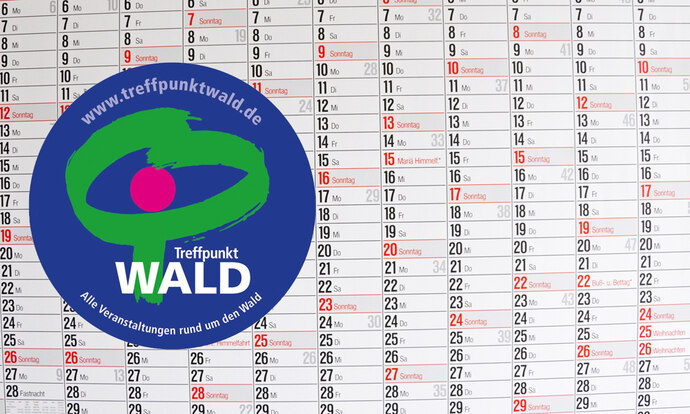 Kalender mit dem Logo von Treffpunkt Wald